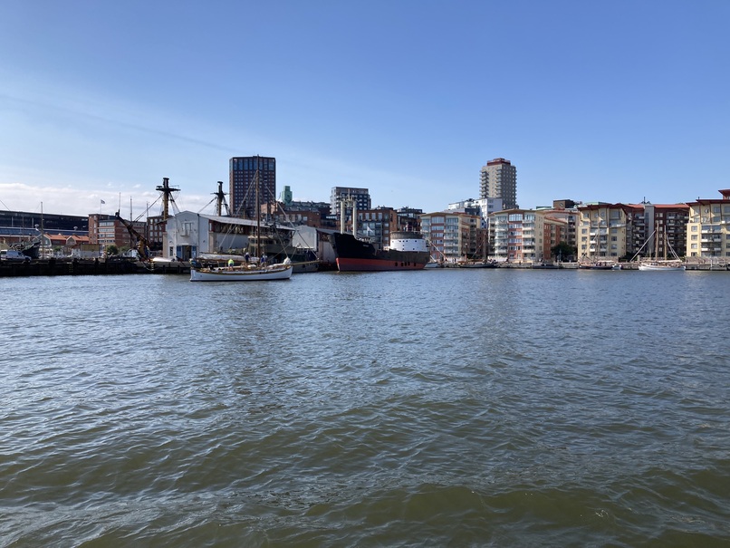 Göteborg vue depuis le fleuve Göta älv