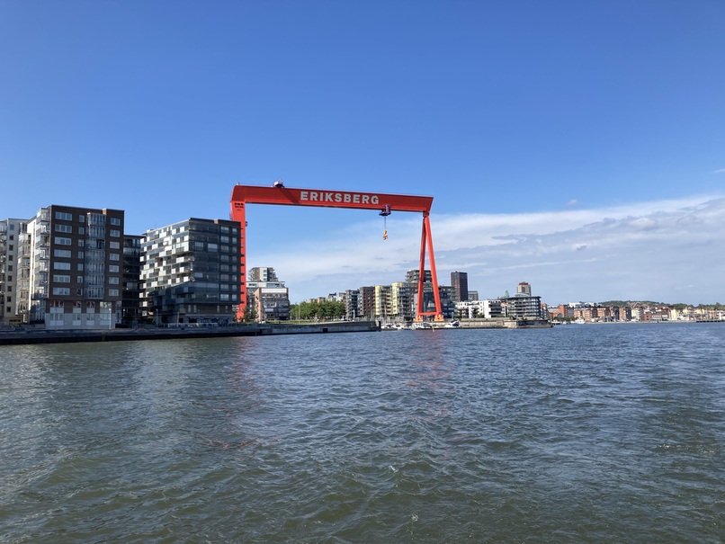 Göteborg vue depuis le fleuve Göta älv