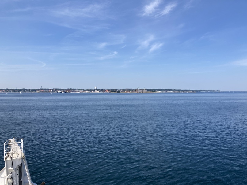 Helsingør vue depuis l’Öresund